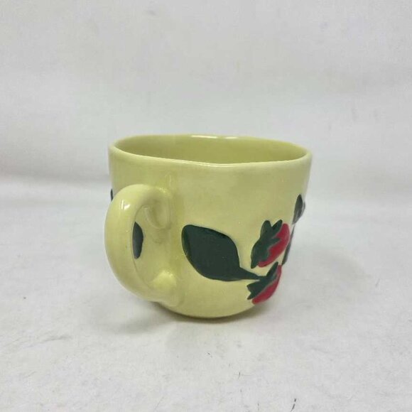 New Anthropologie Foster Icon strawberry stonewear mug - Picture 3 of 8